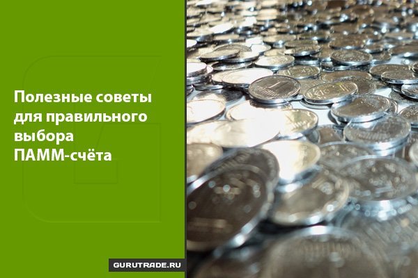 Полезные советы для правильного выбора ПАММ счёта