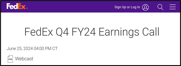 FedEx (NYSE: FDX) FY2024 Q4 Earnings Release: Market Insights, Analyst Forecasts, and Technical Analysis