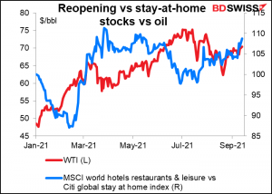 Reopening vs stay-at-home stocks vs oil