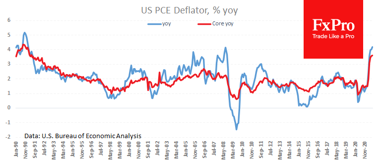 US PCE Inflation Stays Highest Since 1991