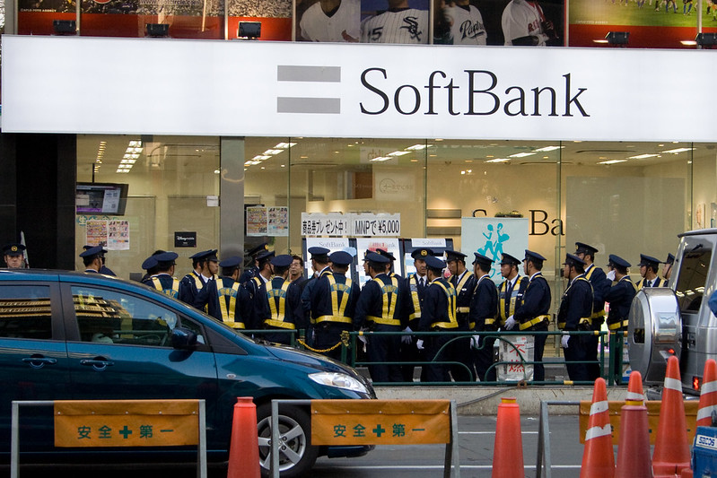 softbank shares surged