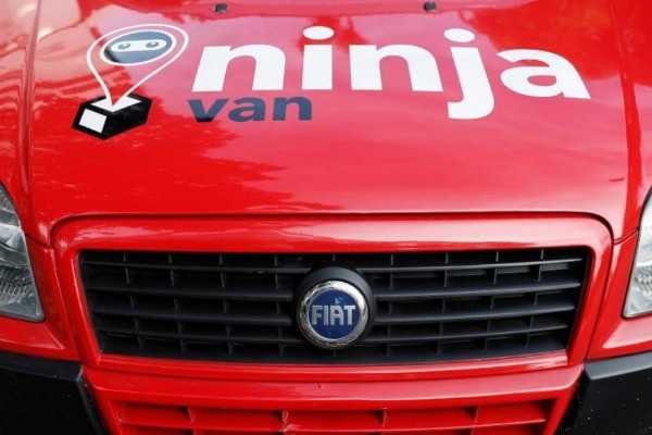 A Ninja Van delivery van is pictured at their office in Singapore