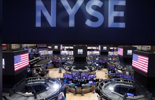 The floor of the New York Stock Exchange (NYSE)
