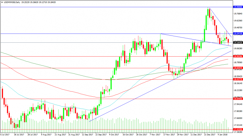 USDMXN Daily chart