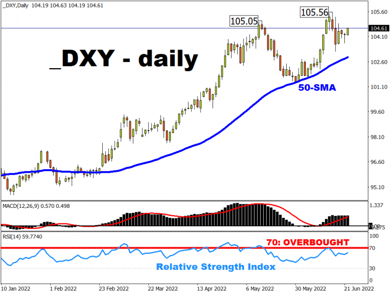 Support for the US dollar should be underpinned with the Fed going all-out to tame inflation.