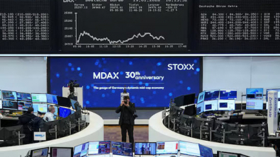 Europe's STOXX 600 Rebounds in Broad Based Gains; Stellantis Plunge Drags Auto Stocks