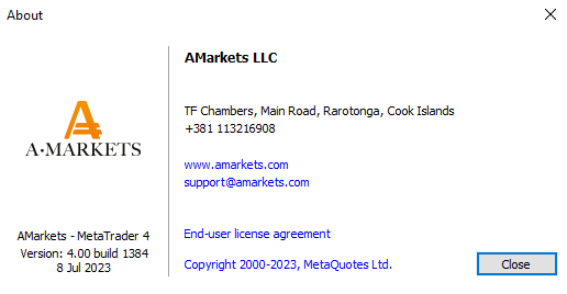 AMarkets: Update your trading platform to the latest version